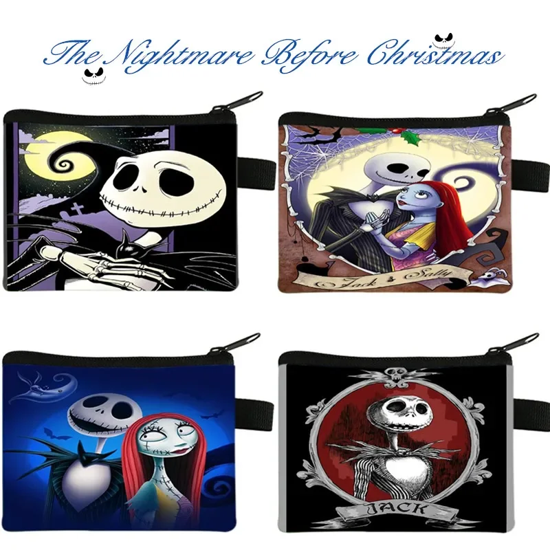 Top Trends: The Nightmare Before Christmas Coin Purse Female Wallets Portable ID Card Holders Children's Key Storage Bag Birthday Gifts Shoppable Styles