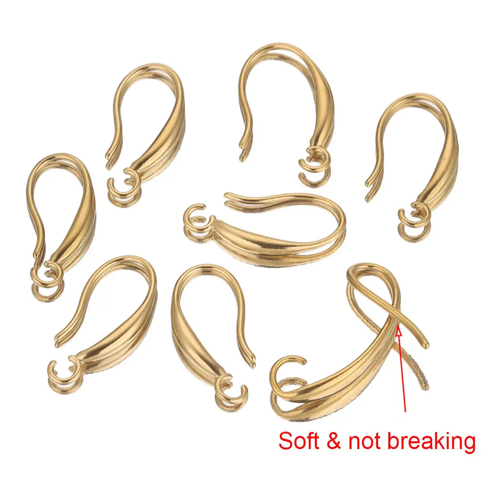 Top Trends: 10Pcs Stainless Steel Soft Classic French Hook Earring Hooks Clasp DIY Making Supplies Components Parts For Earrings Accessories Shoppable Styles