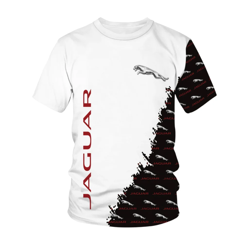 Top Trends: Jaguar Men's And Women's T-shirts, 3D Racing Printed Street Clothing, Sporty, Casual, Fashionable, Oversized, Round Neck Shoppable Styles