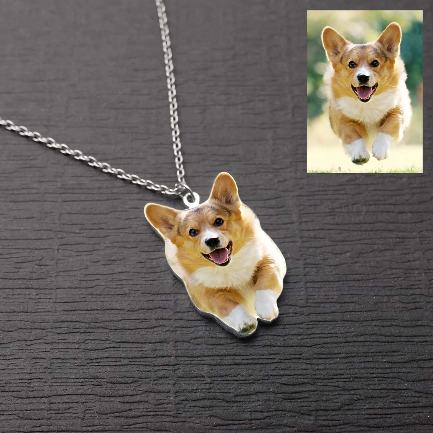 Top Trends: Custom Photo Necklace Personalized Pet Photo Necklace Customized Dog Portrait Keepsake Memorial Jewelry Pet Lover Gift For Her Shoppable Styles