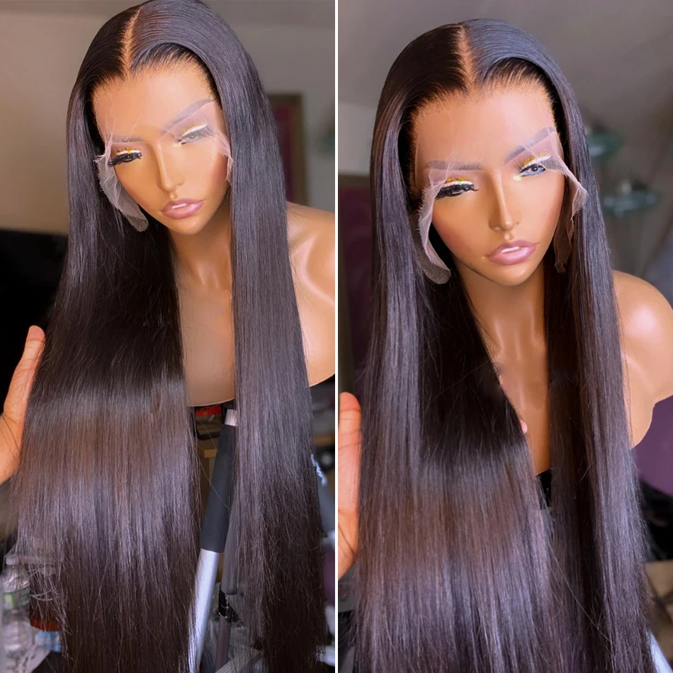 Top Trends: 13x4 Bone Straight Lace Front Wig 13x6 Hd Transparent Brazilian 30 40 Inch Human Hair Wigs For Black Women 360 Lace Frontal Wig Shoppable Styles