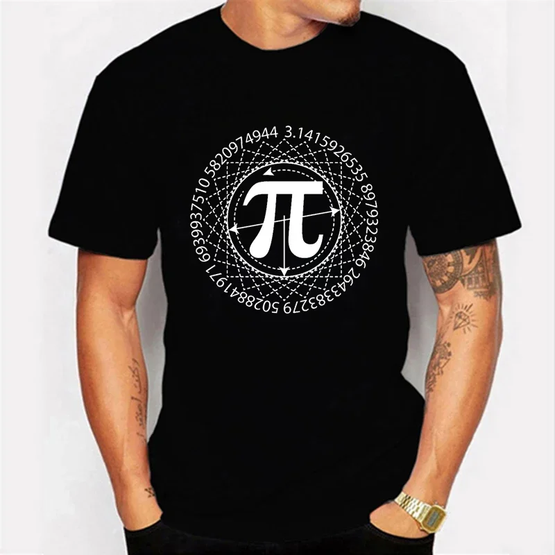 Top Trends: 2024 Math Pi Symbol Summer Men's Short Sleeves T-Shirt Cadeau Homme Women Tees Funny Mens T-Shirt Clothes Unisex Tops Chemise Shoppable Styles