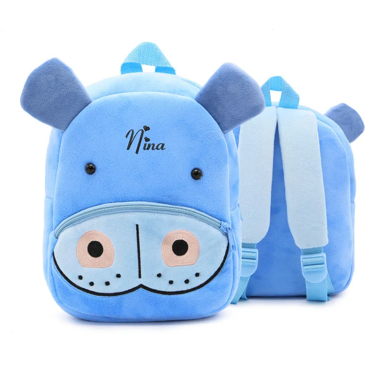 Top Trends: Custom Name Animals Cute Toddler Backpack For Children Boys Girls, 3-6 Years Old Shoppable Styles