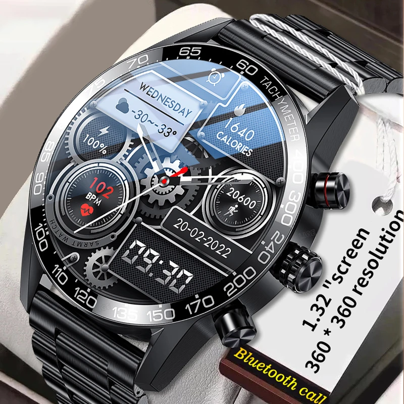 Top Trends: 2023 Business AMOLED Smart Calling Watch Music Player Sports Heart Rate Blood Pressure IP67 Waterproof Full Touch Men Smartwatch Shoppable Styles