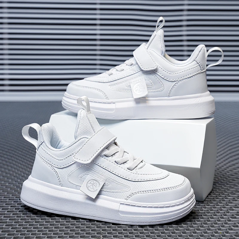 Top Trends: Children Shoes Boys Sneakers Fashion Leather Kids Flat Casual Sneaker White School Running Sports Tennis Shoes For Baby Girl Shoppable Styles