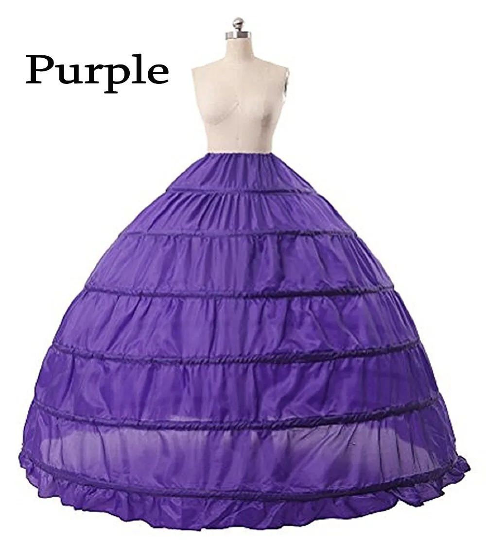 Top Trends: Colorful Ball Gown Petticoat Woman Rainbow Under Skirt Wear Vestido Branco Crinoline Purple Red Blue Petticoat Shoppable Styles - Image 4