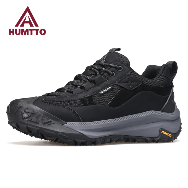 Top Trends: HUMTTO Hiking Shoes Luxury Designer Leather Boots For Men 2023 Outdoor Climbing Trekking Sneakers Mens Sports Walking Man Shoe Shoppable Styles