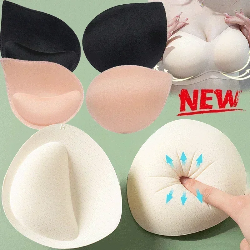 Top Trends: 3D Removable Push Up Bra Pads Inserts Women Underwear Breast Lift Breathable Sponge Padded Bra Pad Lining Swimsuit Bra Insert Shoppable Styles