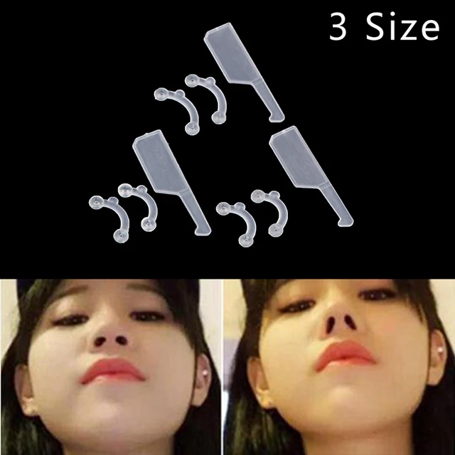 2 Sets Nose Up Lifting Nose Shaper Lifter Nose Slimmer Nose Corrector Nose  Bridge Straightener Beauty Tool 3 Size Pain Free