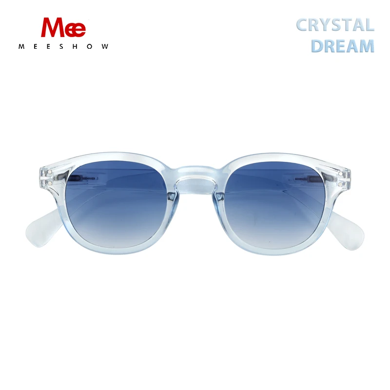 Top Trends: Meeshow Design 2023 Men Women Retro Fashion Sunglasses Crystal Design Round Frame 100% UV Protection Nylon Lens Sun Glasses Shoppable Styles