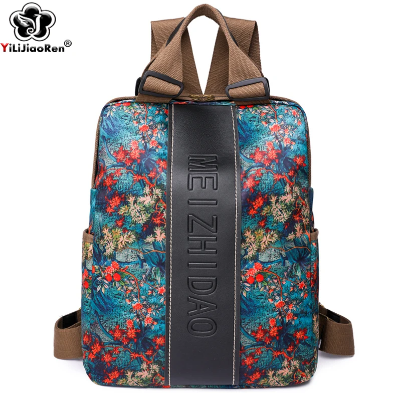 Top Trends: Fashion Designer Backpacks Female Canvas Bagpack Women Large Travel Bags School Backpack For College Students Shoulder Bag Shoppable Styles