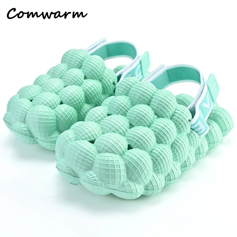 Top Trends: Comwarm Toddler Children Bubble Slippers New Kids Summer Sandals Outdoor Leisure Beach Slides Boys Girls Closed Toe Home Shoes Shoppable Styles