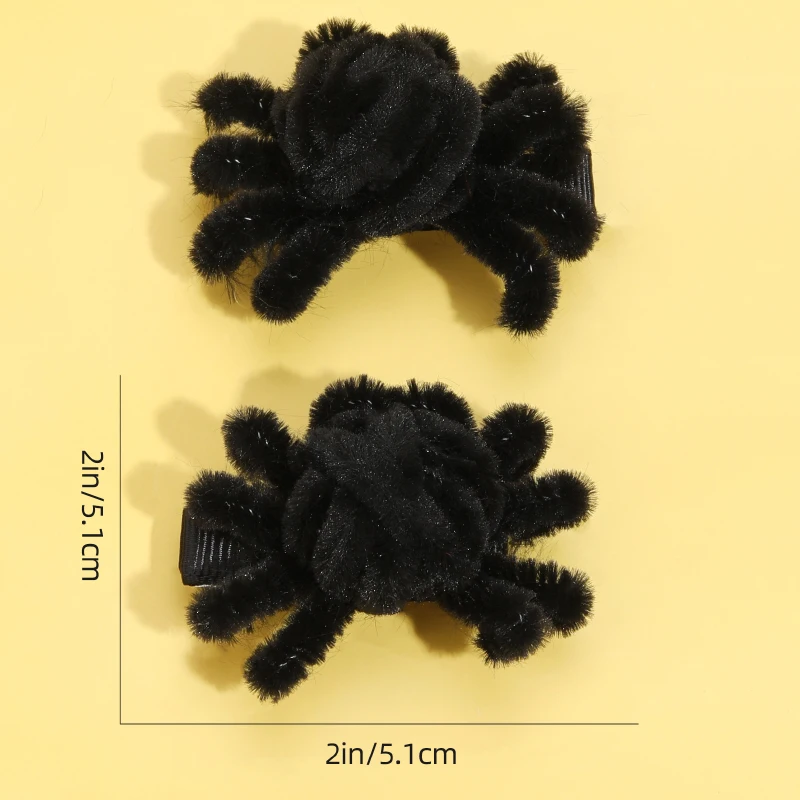 Top Trends: Oaoleer 2pcs / set Halloween Spider Hairpin For Baby Girls Fashion Animal Headdress Barrettes Kids Party Decor Hair Accessories Shoppable Styles - Image 5