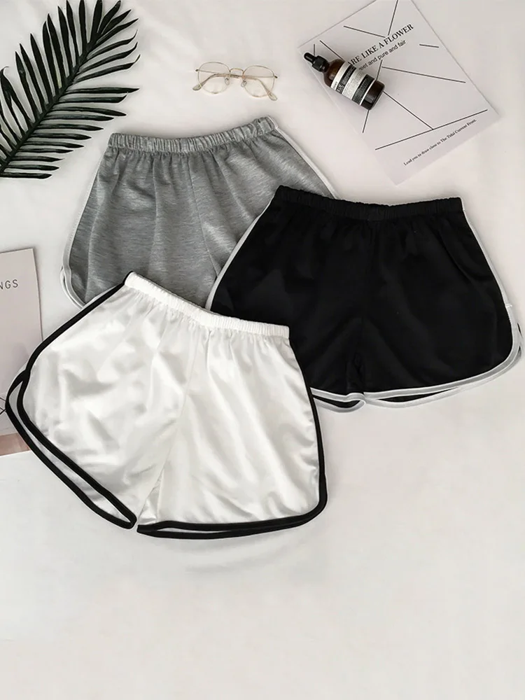 Top Trends: 2023 Women Casual Shorts Patchwork Body Fitness Workout Summer Shorts Female Elastic Skinny Slim Beach Home Sleeping Shorts Shoppable Styles