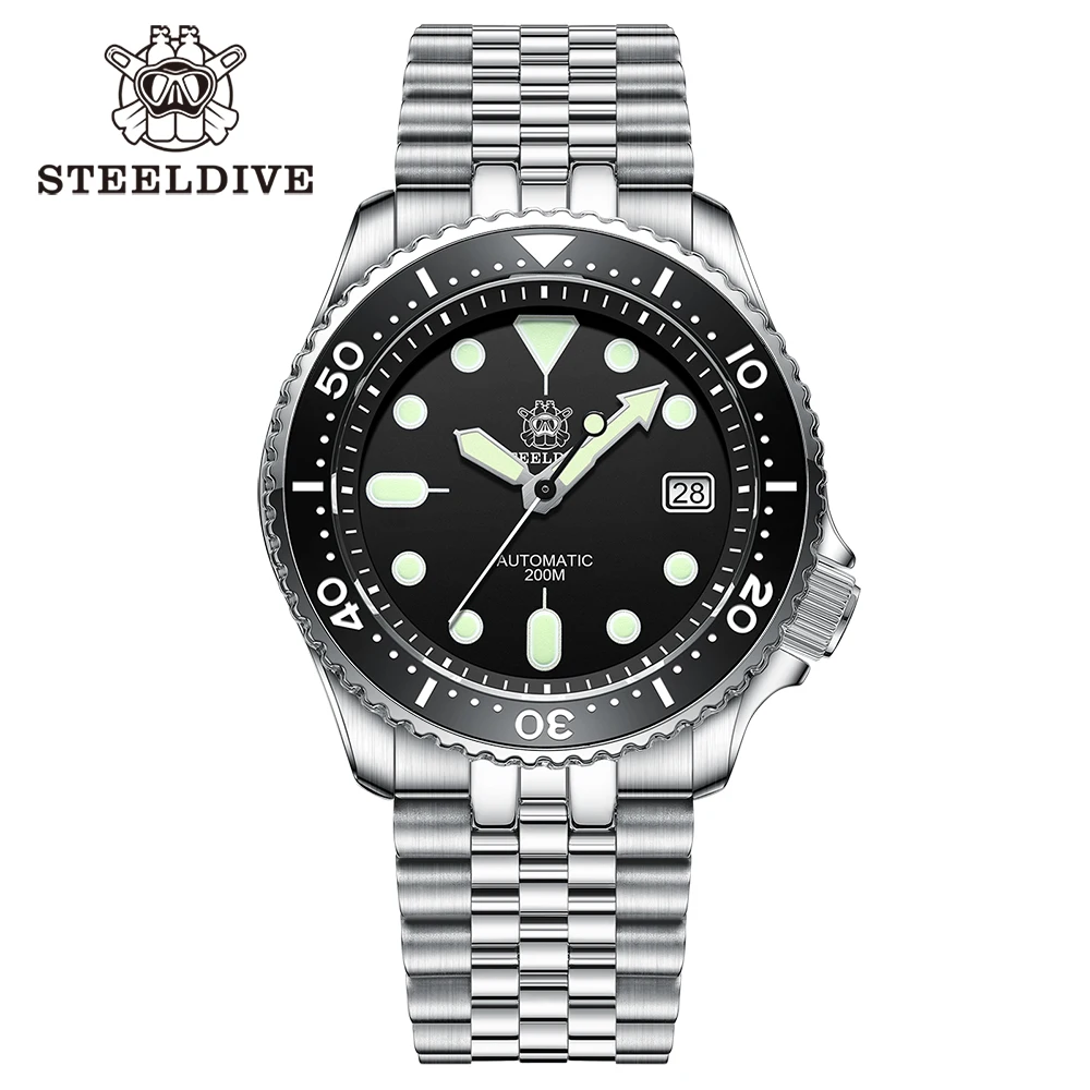 Top Trends: STEELDIVE SD1996 Men&#039;s Dive Watch NH35 Automatic Mechanical Men&#039;s Watch Luminous Ceramic Bezel Diver Watch Men Watches Sapphire Shoppable Styles