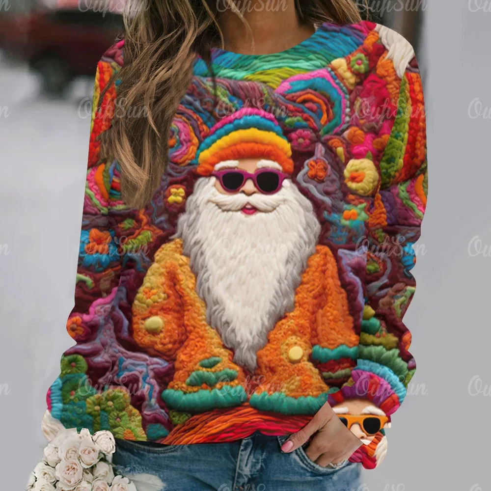 Top Trends: Women's Long Sleeve T-shirt 3D Printed Christmas Elements Fall And Winter Fashion Pullover Long Sleeve Y2K Casual Clothing 2024 Shoppable Styles