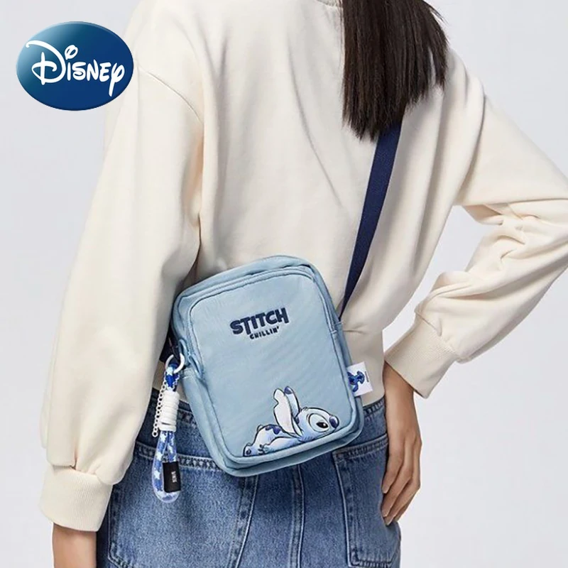 Top Trends: Disney Stitch Shoulder Bag For Women Girls Crossbody Bag Cute Cartoon Side Bags Nylon Handbag Designer Luxury Shoppable Styles