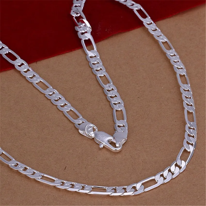 Top Trends: Wholesale High Quality Mens 6MM Flat Chain 925 Sterling Silver Necklace Fashion Jewelry Women Men Solid Wedding Gift Shoppable Styles