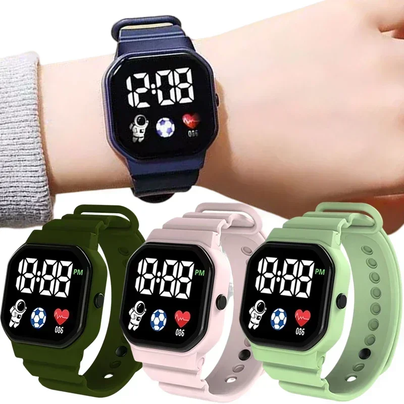 Top Trends: Waterproof Children Kids Watch Wristwatch Boy Girls Sport LED Simple Color Silicone Strap Kid Watches Student Gift For Wholesale Shoppable Styles