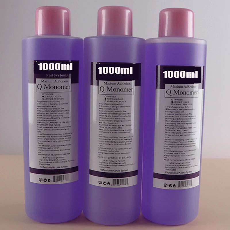 Top Trends: 1000ml Profession EMA Acrylic Liquid Monomer Crystal Liquid Bottled Purple Extension / Dipping / Carving Acrylic Liquid BO-9865 Shoppable Styles