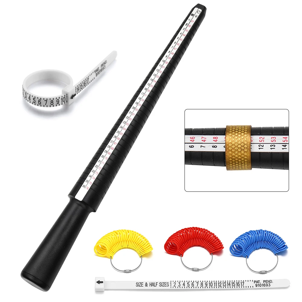 Top Trends: 1pcs Ring Sizer Measuring Professional Jewelry Tools Ring Mandrel Stick Finger Gauge UK A-Z & US 1-17 Size DIY Sets Shoppable Styles