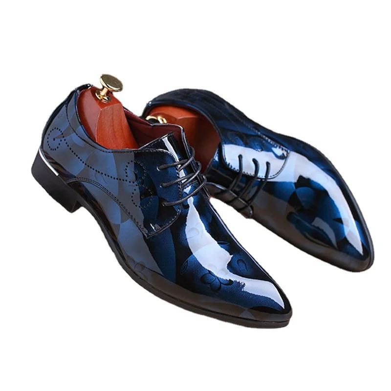 Top Trends: Office Men Dress Shoes Floral Pattern Men Formal Shoes Leather Luxury Fashion Groom Wedding Shoes Men Oxford Shoes Dress 37-50 Shoppable Styles