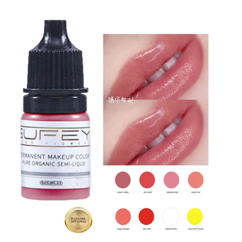 Top Trends: 5ml Tattoo Ink Pigment For Lip Tint Eyebrow Eyeliner Permanent Makeup Microblading Pigments For Tattoo Lips Supplies Prof Shoppable Styles