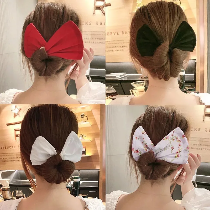 Top Trends: Fashion Iron Twisted Wire Bow Tie Hair Solid Magic Hairpin Lazy Curler Tools For Women Girl Accessories Headwear Shoppable Styles - Image 4