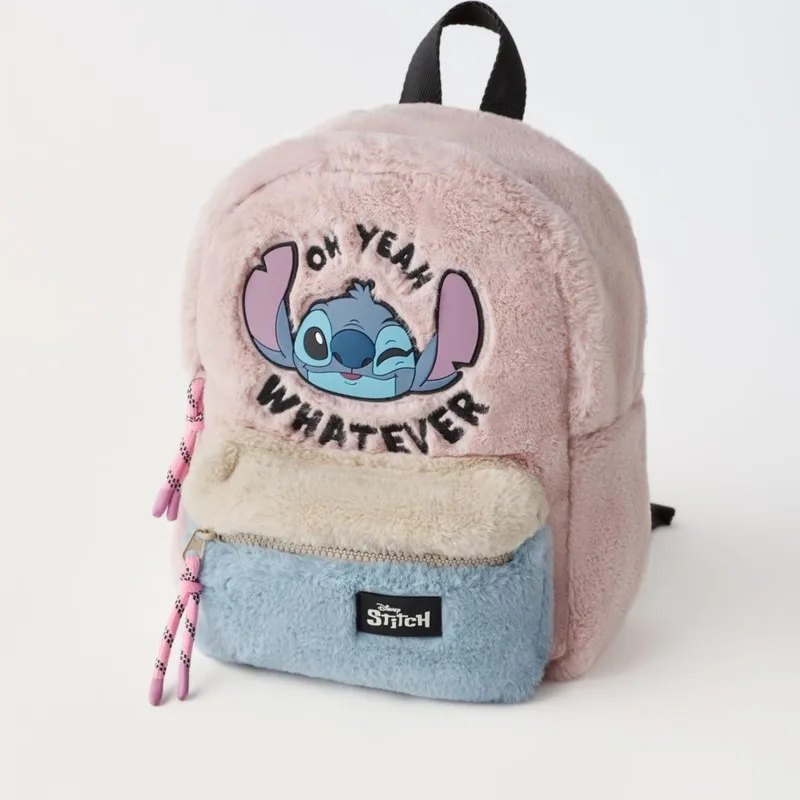 Top Trends: Disney 100th Stitch Plush Backpack Disney Christmas Bags Cute Cartoon Schoolbags Kids Kawaii Lilo Stitch Small Backpack Cardigan Shoppable Styles