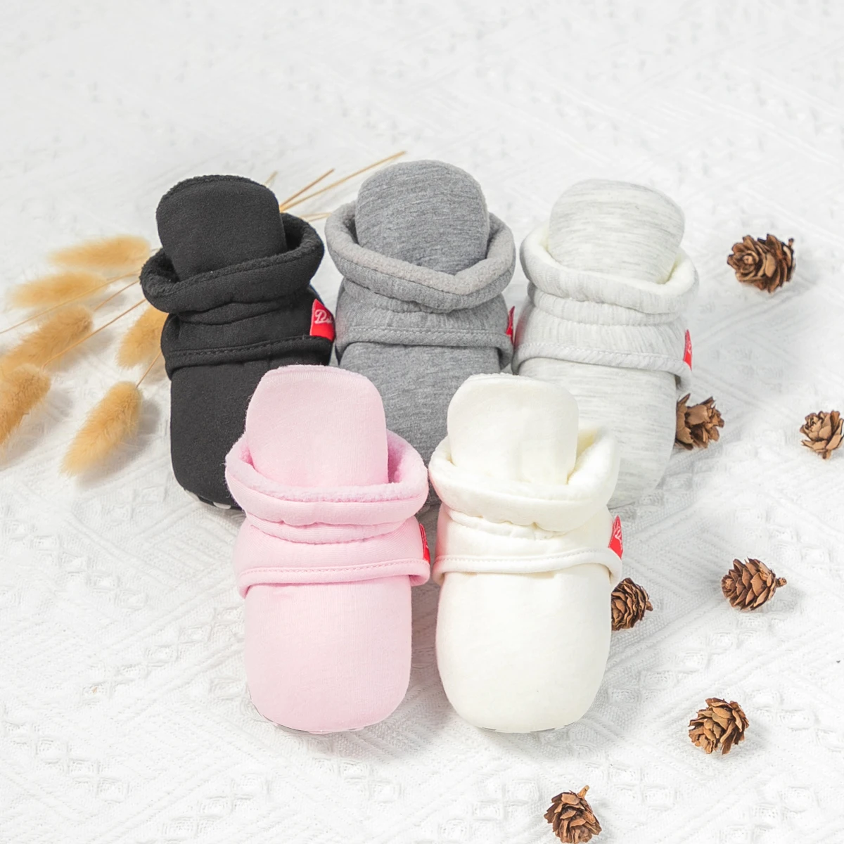 Top Trends: 2023 New Baby Socks Winter Baby Booties Fluff Soft Elastic Cord First Walkers Anti-slip Warm Newborn Infant Baby Shoes Moccasin Shoppable Styles