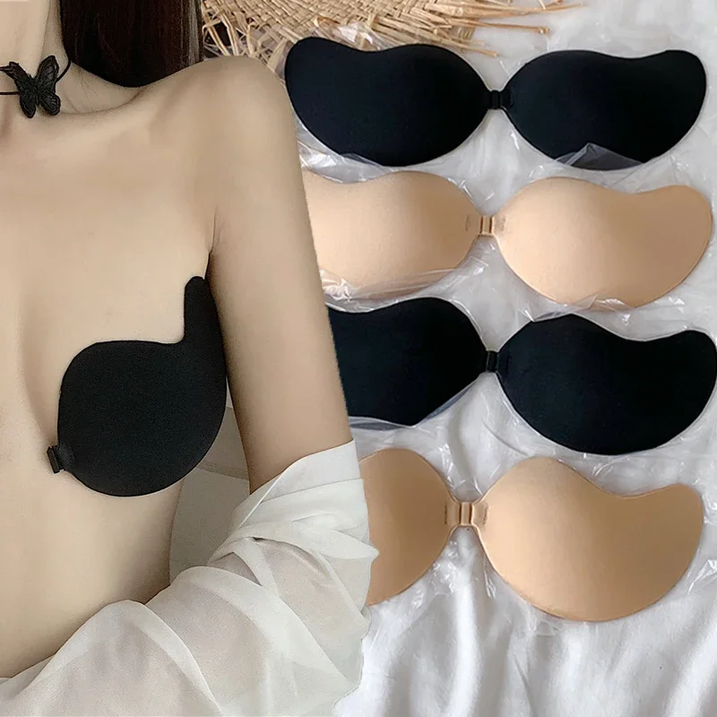 Top Trends: Mango Invisible Push Up Bra Reusable Silicone Strapless Chest Stickers Women Self Adhesive Pasty Bras Nipple Cover Lingerie Pad Shoppable Styles