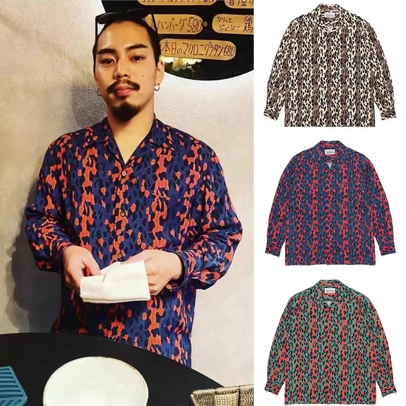 Top Trends: Colorful Leopard Print Shirt Long Sleeve Men Women High Quality Shteetwear Blouse Shirts Beach Clothes Japan Shoppable Styles