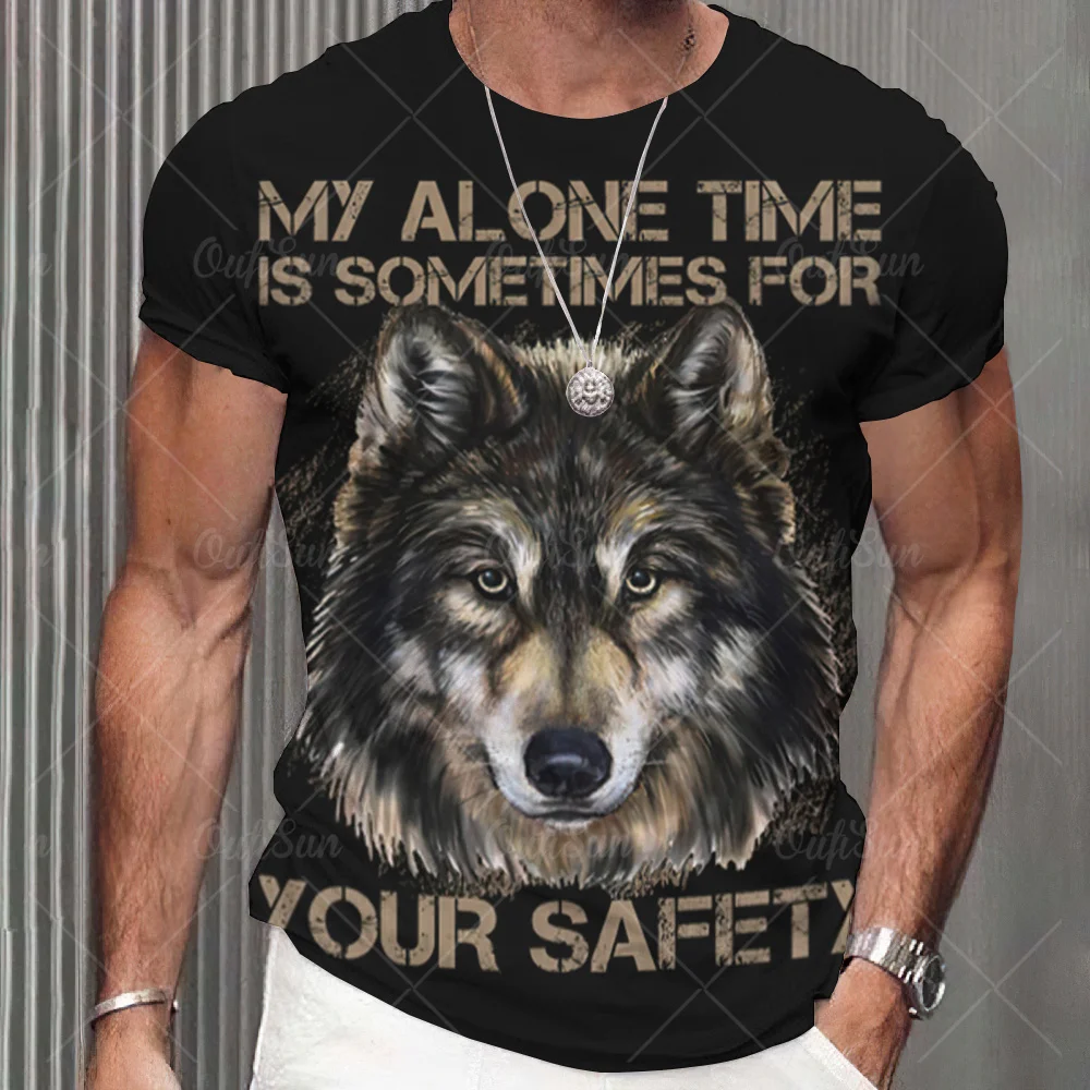 Top Trends: Vintage T-Shirts For Men 3D Wolf Printing Short Sleeve Top Fashion Street Hip Hop T Shirt Oversized Tee Shirt Men Clothing Hot Shoppable Styles - Image 6