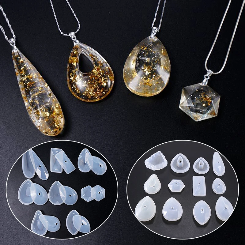 Top Trends: Water Drop Pendants Silicone Mold Transparent Epoxy Resin Molds Crystal Earrings Necklaces For DIY Jewelry Making Tool Shoppable Styles