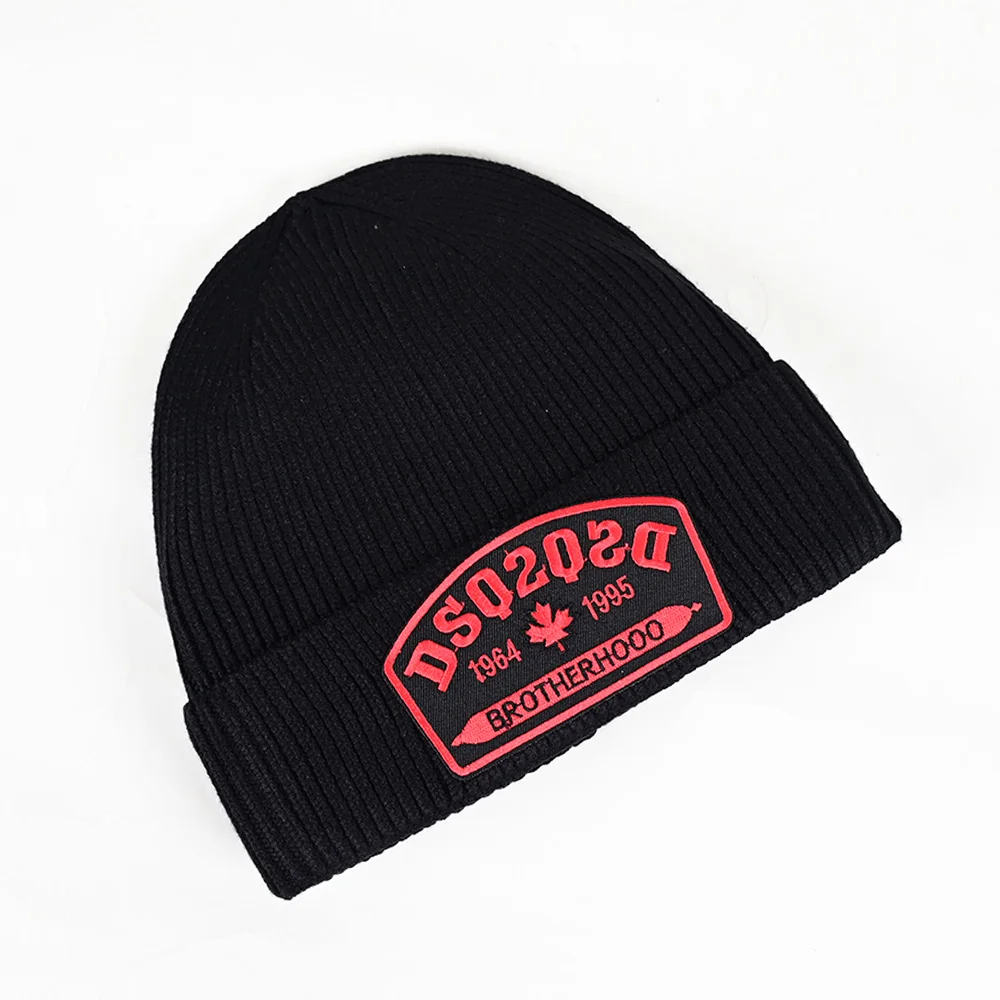 Top Trends: DSQICOND2 Beanie Embroidery Skiing Knitted Hats DSQ2 Logo Women Men Winter Cap Warm Baggy Beanies Knit Skullies Bonnet Caps Shoppable Styles