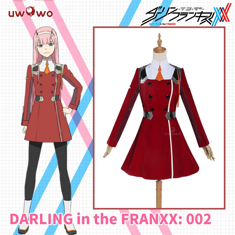 Top Trends: Sold Out UWOWO Zero Two Cosplay Costume Darling In The Franxx 02 Cosplay New Design Peach Velvet Skin Anime Cosplay Halloween Shoppable Styles