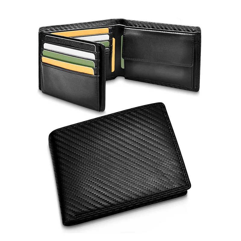 Top Trends: Large Classic High Quality Genuine Leather Wallet With Coin Compartment RFID NFC Protection Spacious Wallet Men And Women Shoppable Styles