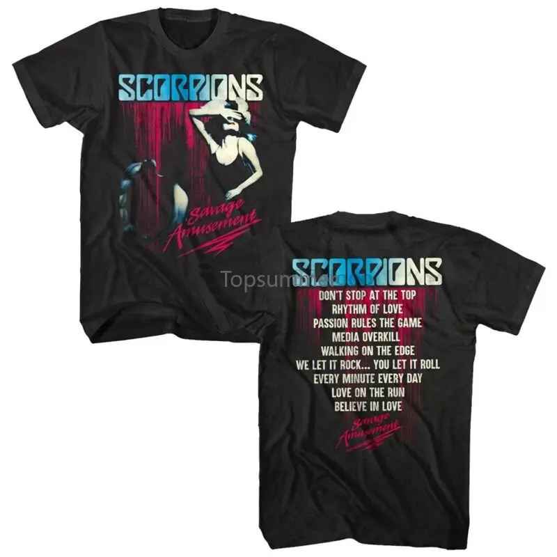 Top Trends: Scorpions Savage Amusement Album Cover Men&#039;S T Shirt Live Rock Band Tour Merch Shoppable Styles