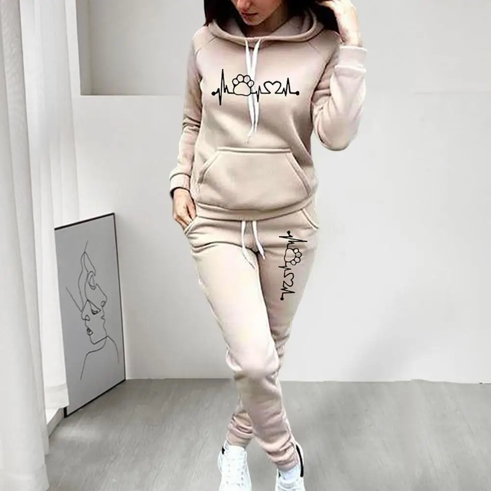 Top Trends: Casual Tracksuit Women Two Piece Suit Female Hoodies And Pants Set Outfits Women&#039;s Clothing Autumn Winter Sport Sweatshirts Suit Shoppable Styles