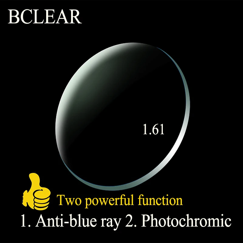 Top Trends: BCLEAR 1.61 Aspheric Prescription Anti-blue Computer Photochromic Lenses Sunglass Lens Chameleon Gray Brown Myopia Astigmatism Shoppable Styles