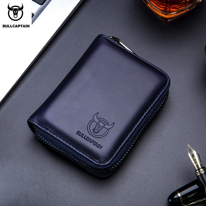 Top Trends: BULLCAPTAIN Real Pickup Card Bag With RFID Function Men&#039;s Card Holder Credit Card Business Card ID Card Holder Fashion Card Bag Shoppable Styles