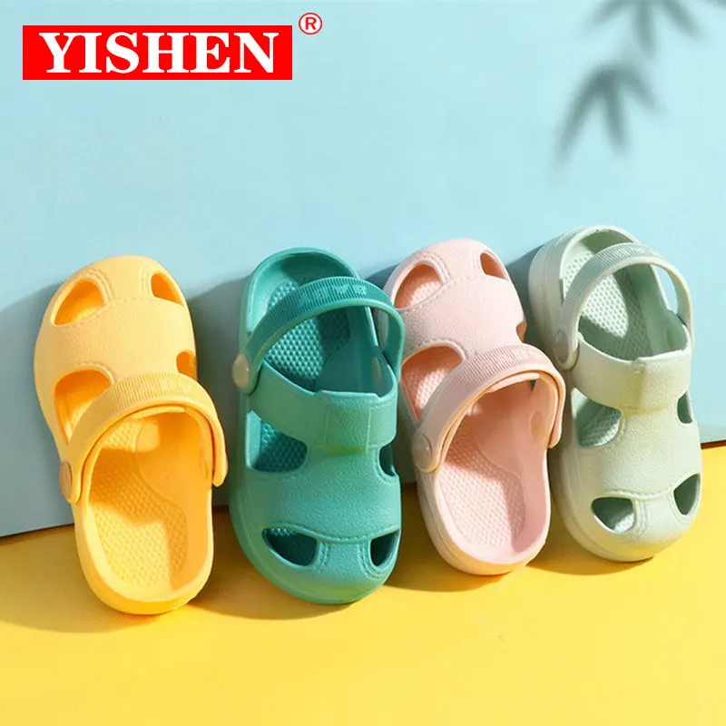 Top Trends: YISHEN Sandals Kids Slippers Summer Babies Hole Shoes Children&#039;s Shoes Non-slip Soft Slides Boys Girls Beach Sandals 1 - 5 Years Shoppable Styles