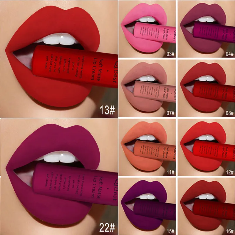 Top Trends: Matte Liquid Lipstick Waterproof Long Lasting Velvet Lip Gloss Tint Tube Matte Nude Pigment Red Black Makeup Cosmetics Lipsticks Shoppable Styles