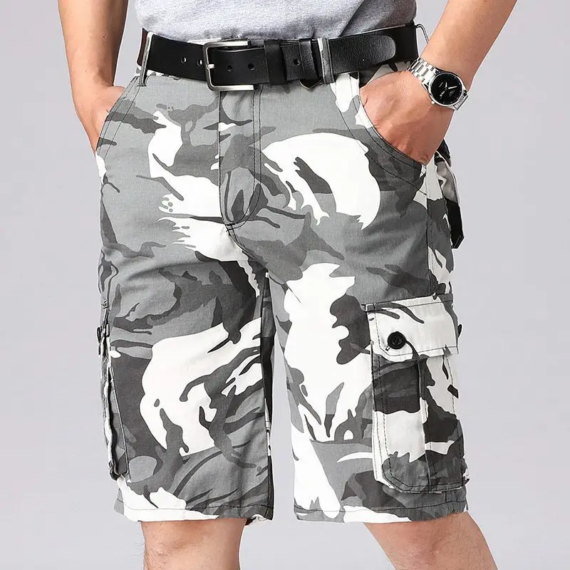 Top Trends: Big Size Military Men Camouflage Cargo Shorts Summer New Y2k Vintage Baggy Outdoor Sports Casual Knee Lenght Tactical Pants 44 Shoppable Styles