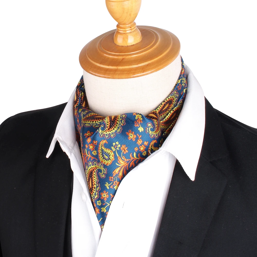 Top Trends: New Men Cashew Tie Wedding Formal Cravat Ascot Scrunch Self British Gentleman Polyester Soft Floral Paisley Neck Tie Gravatas Shoppable Styles - Image 2