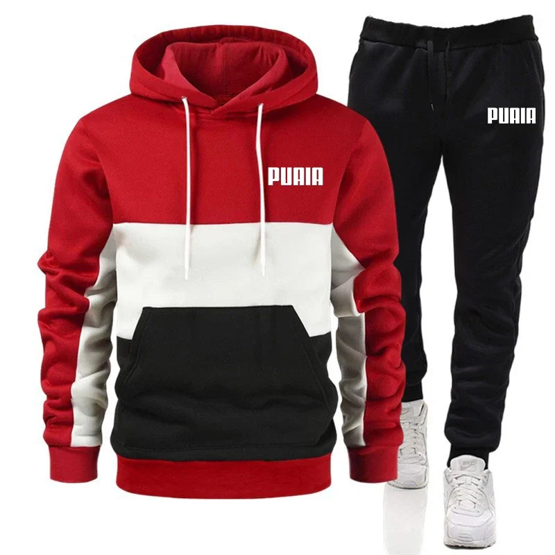 Top Trends: 2023 New Fashion Mens Tracksuit Wear Stripe Hoodies+ Sweatpants 2 Piece Set High Quality Autumn Winter Daily Casual Jogging Suit Shoppable Styles - Image 5