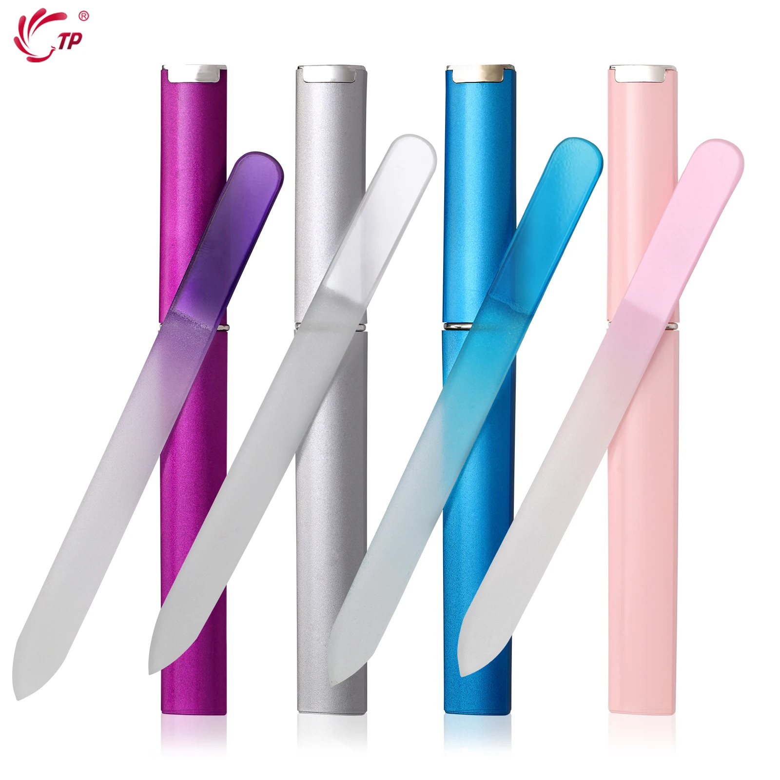 Top Trends: Crystal Glass Nail File With Case Professional Nail Files Manicure Device Tool Durable Nail Art Buffer Files Salon Beauty Tools Shoppable Styles