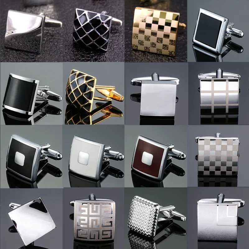 Top Trends: High Quality Cufflinks Luxury Cuff Links Mens French Square Button Shirts Accessories Business Jewelry Shoppable Styles