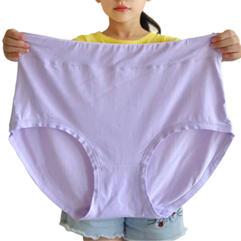 Top Trends: New Plus Size Women Panties Fattening Extra Large Milk Silk Triangle Underpants Head Female Mother Middle Aged Underwear 150kg Shoppable Styles