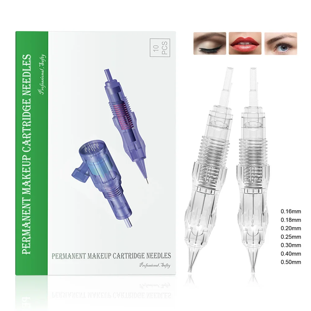 Top Trends: 10Pcs Permanent Makeup Machine Tattoo Needles Eyebrow Lips Cartridge Needles 1RL / 2R / 3RL / 5 / 7 / 9RL For Permanet Makeup Machine Pen Shoppable Styles